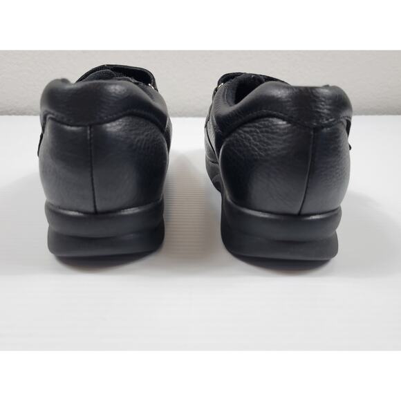 NWOT Supremes Soft Spot Mens 7.5 Dryz Climate Leather Daytona Double Strap Black - Picture 4 of 6